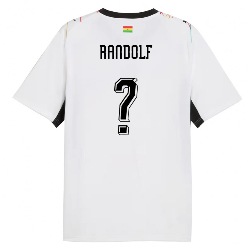 Danxen Dámské Ghana Augustine Randolf #0 Bílá Černá Žlutá Domů Hráčské Dresy 26-28 Dres