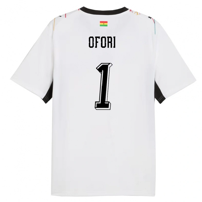Danxen Dámské Ghana Richard Ofori #1 Bílá Černá Žlutá Domů Hráčské Dresy 26-28 Dres