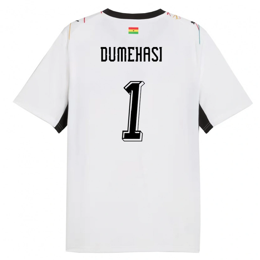 Danxen Dámské Ghana Fafali Dumehasi #1 Bílá Černá Žlutá Domů Hráčské Dresy 26-28 Dres