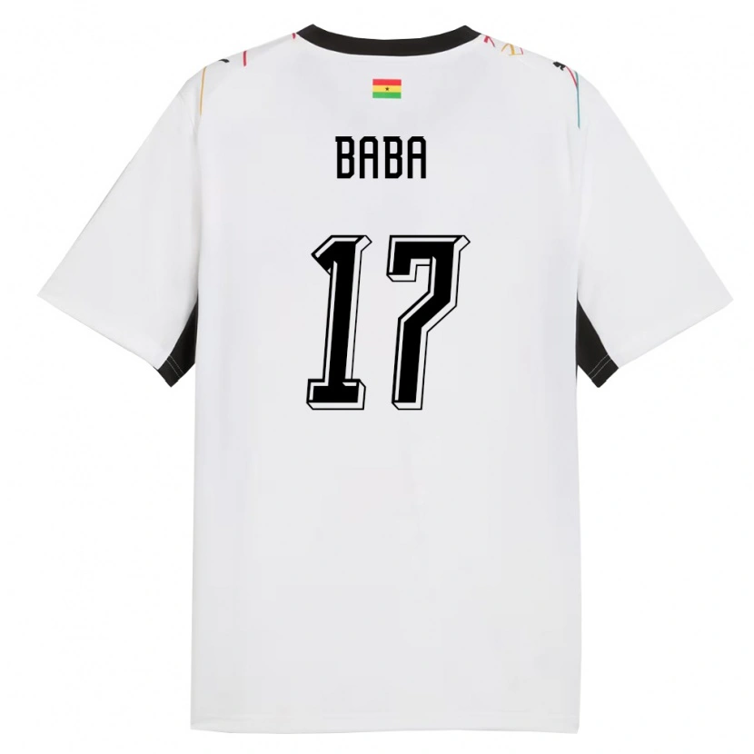 Danxen Dámské Ghana Abdul-Rahman Baba #17 Bílá Černá Žlutá Domů Hráčské Dresy 26-28 Dres