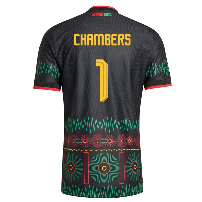 Danxen Dámské Jamajka Tafari Chambers #1 Černá Červená Žlutá Daleko Hráčské Dresy 26-28 Dres