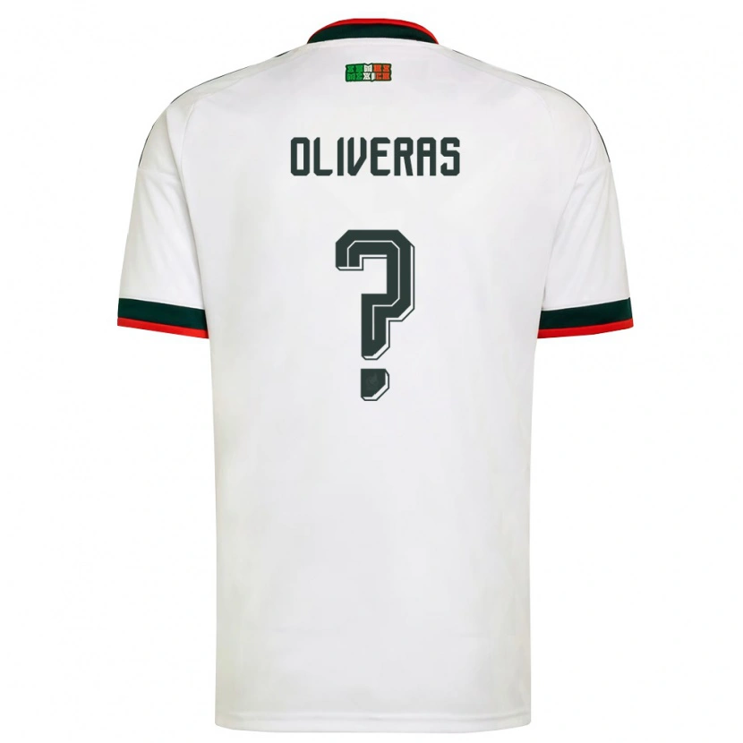 Danxen Dámské Mexiko Róbert Oliveras #0 Bílá Vínová Zelená Daleko Hráčské Dresy 26-28 Dres