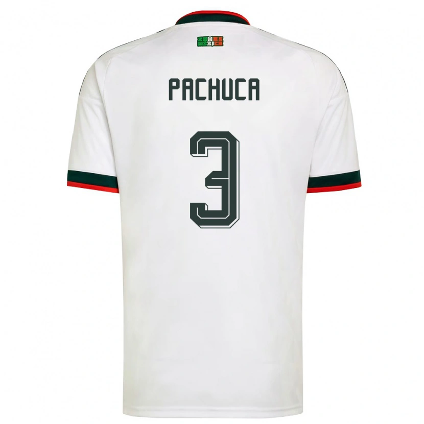 Danxen Dámské Mexiko José Pachuca #3 Bílá Vínová Zelená Daleko Hráčské Dresy 26-28 Dres