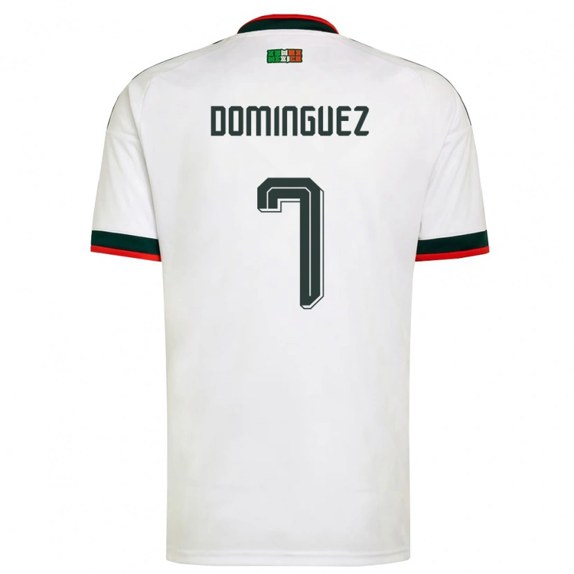 Danxen Dámské Mexiko Alexéi Domínguez #7 Bílá Vínová Zelená Daleko Hráčské Dresy 26-28 Dres