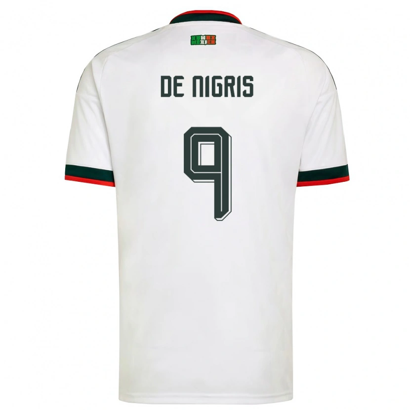 Danxen Dámské Mexiko Aldo De Nigris #9 Bílá Vínová Zelená Daleko Hráčské Dresy 26-28 Dres