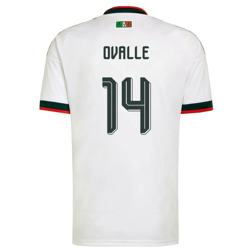 Danxen Dámské Mexiko Jacqueline Ovalle #14 Bílá Vínová Zelená Daleko Hráčské Dresy 26-28 Dres