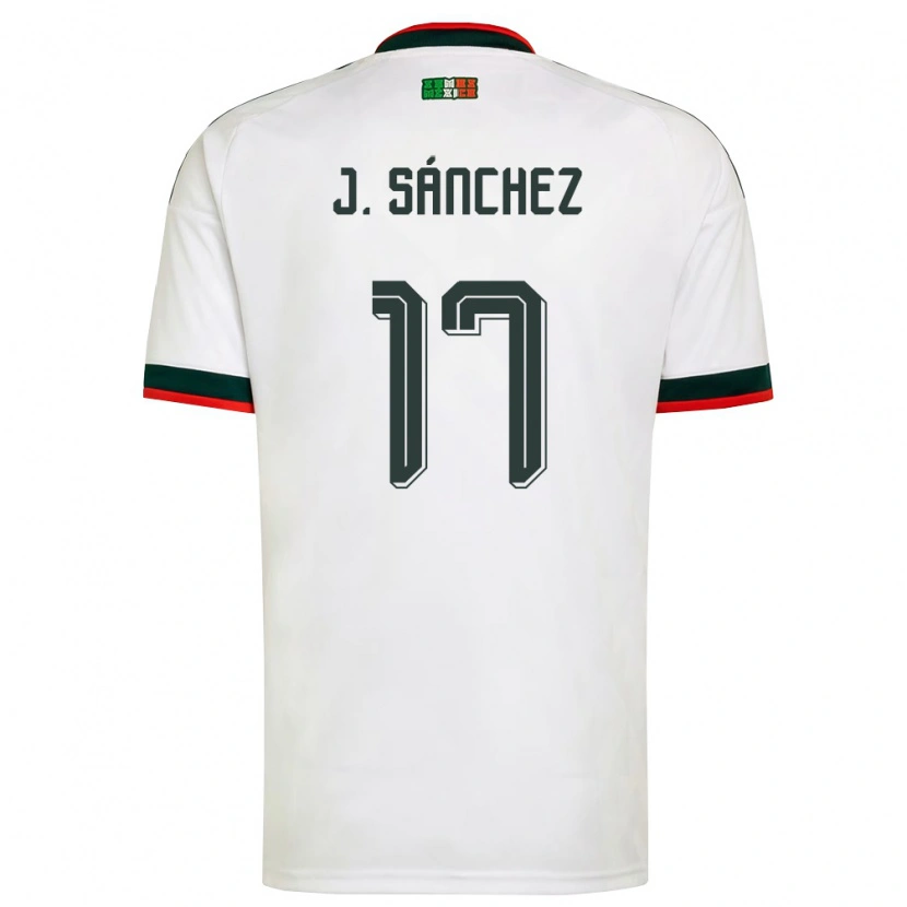 Danxen Dámské Mexiko Jorge Sánchez #17 Bílá Vínová Zelená Daleko Hráčské Dresy 26-28 Dres