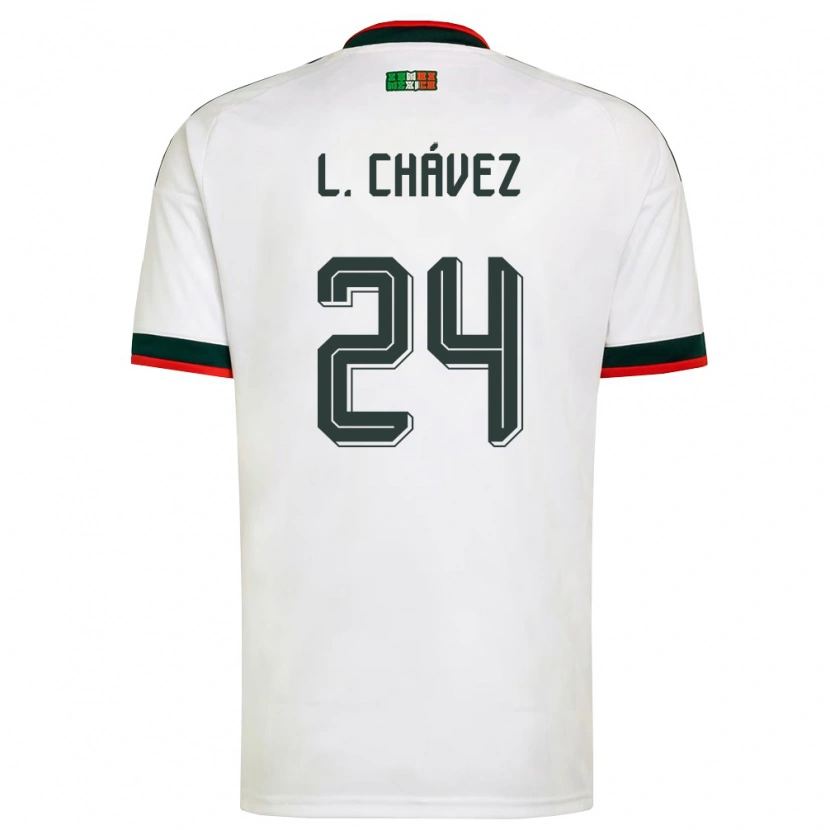 Danxen Dámské Mexiko Luis Chávez #24 Bílá Vínová Zelená Daleko Hráčské Dresy 26-28 Dres