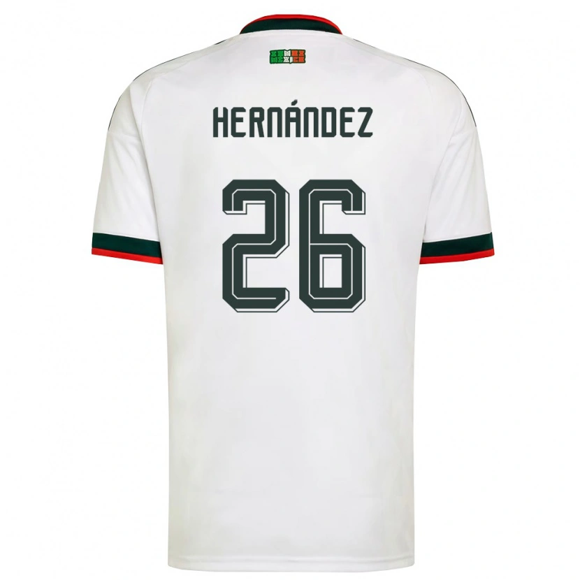 Danxen Dámské Mexiko Nicolette Hernandez #26 Bílá Vínová Zelená Daleko Hráčské Dresy 26-28 Dres