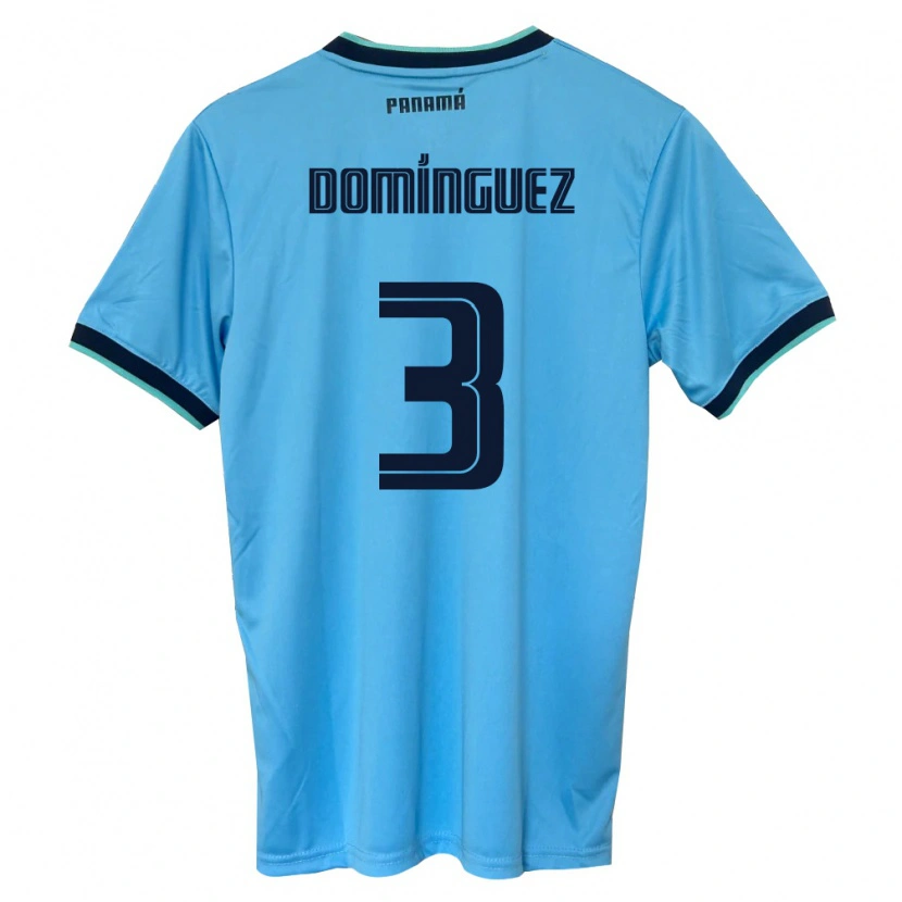 Danxen Dámské Panama Stephen Domínguez #3 Nebeská Modrá Černá Daleko Hráčské Dresy 26-28 Dres