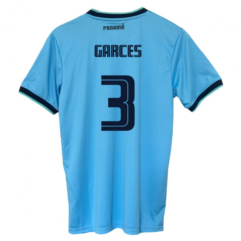 Danxen Dámské Panama Josue Garces #3 Nebeská Modrá Černá Daleko Hráčské Dresy 26-28 Dres