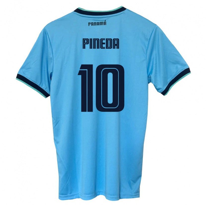 Danxen Dámské Panama Adrián Pineda #10 Nebeská Modrá Černá Daleko Hráčské Dresy 26-28 Dres