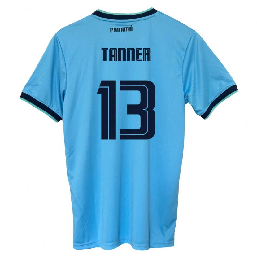 Danxen Dámské Panama Riley Tanner #13 Nebeská Modrá Černá Daleko Hráčské Dresy 26-28 Dres