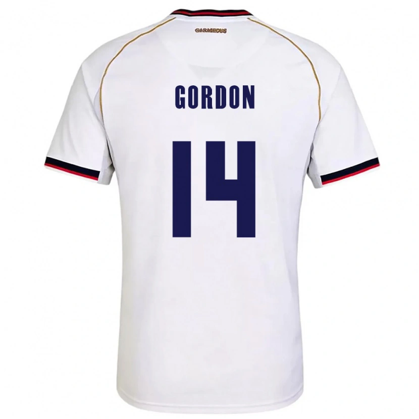 Danxen Dámské Panama Yassir Gordon #14 Bílá Červená Daleko Hráčské Dresy 26-28 Dres