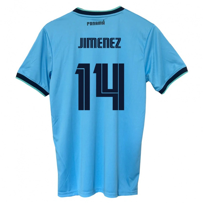 Danxen Dámské Panama Juan Jiménez #14 Nebeská Modrá Černá Daleko Hráčské Dresy 26-28 Dres