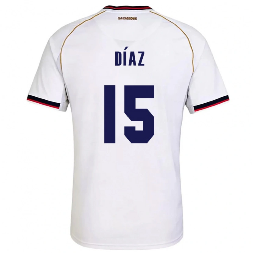 Danxen Dámské Panama Jasir Díaz #15 Bílá Červená Daleko Hráčské Dresy 26-28 Dres