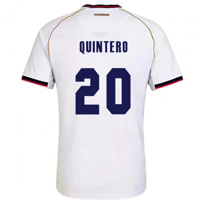 Danxen Dámské Panama Aldrith Quintero #20 Bílá Červená Daleko Hráčské Dresy 26-28 Dres