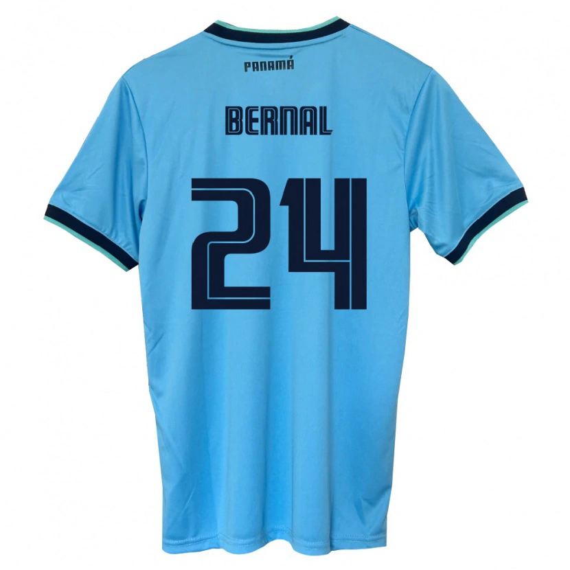 Danxen Dámské Panama Kevin Bernal #24 Nebeská Modrá Černá Daleko Hráčské Dresy 26-28 Dres