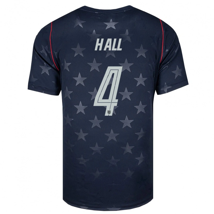 Danxen Dámské Spojené Státy Americké Tyler Hall #4 Černá Bílá Červená Daleko Hráčské Dresy 26-28 Dres