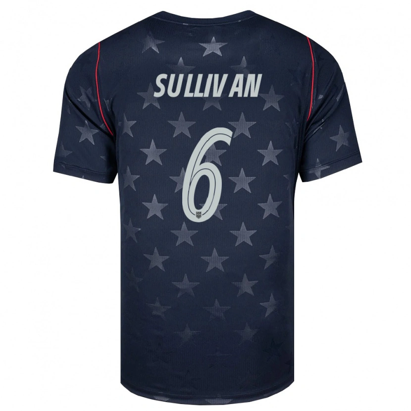Danxen Dámské Spojené Státy Americké Cavan Sullivan #6 Černá Bílá Červená Daleko Hráčské Dresy 26-28 Dres
