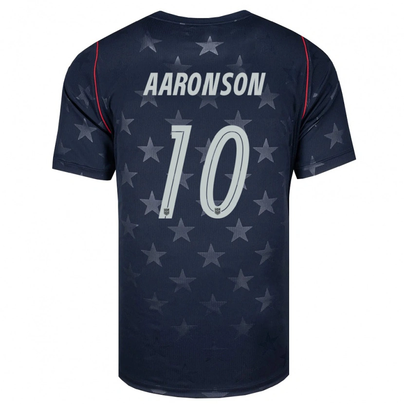 Danxen Dámské Spojené Státy Americké Paxten Aaronson #10 Černá Bílá Červená Daleko Hráčské Dresy 26-28 Dres