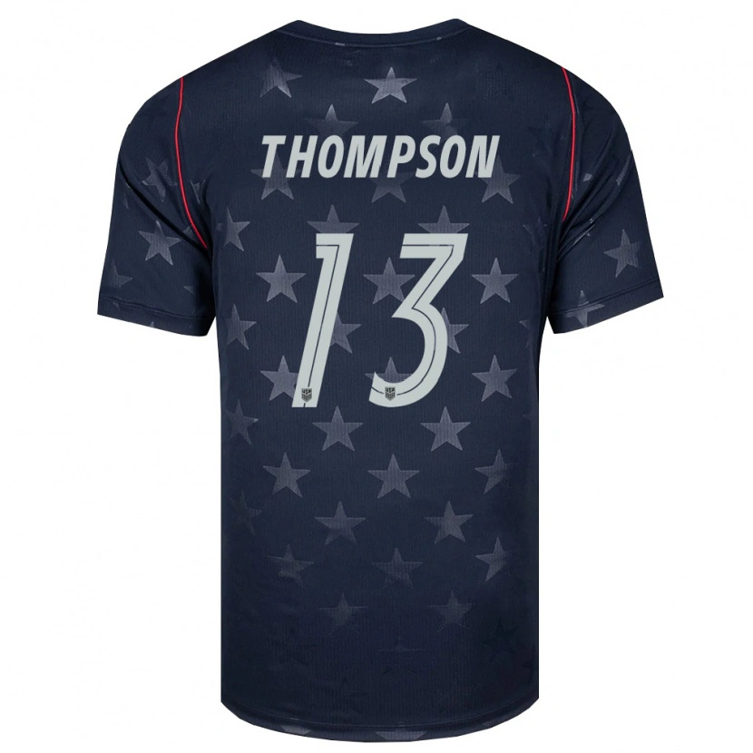 Danxen Dámské Spojené Státy Americké Alyssa Thompson #13 Černá Bílá Červená Daleko Hráčské Dresy 26-28 Dres