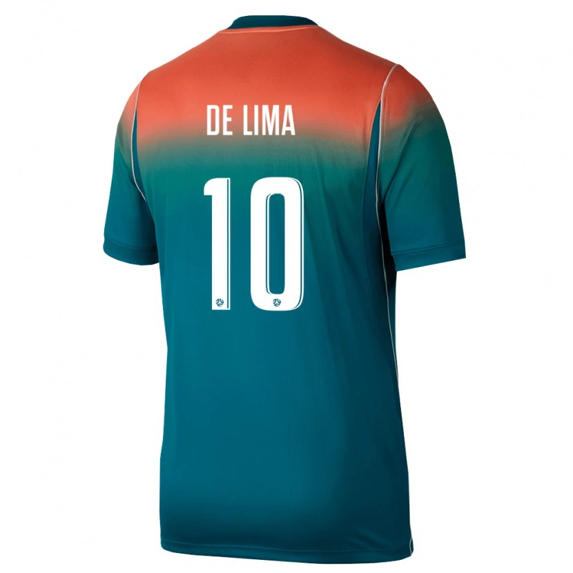 Danxen Dámské Austrálie Arthur De Lima #10 Zelená Růžová Daleko Hráčské Dresy 26-28 Dres