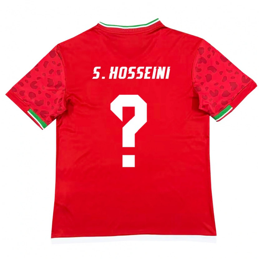 Danxen Dámské Írán Seyed Mohammadjavad Hosseini #0 Červená Bílá Daleko Hráčské Dresy 26-28 Dres