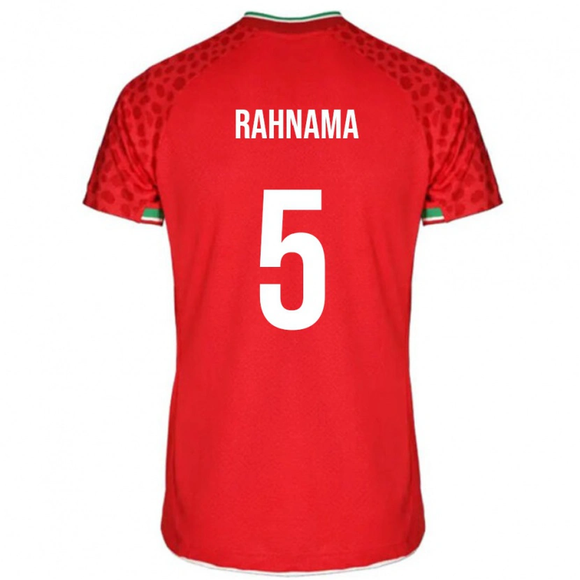 Danxen Dámské Írán Mohammadali Rahnama #5 Červená Bílá Daleko Hráčské Dresy 26-28 Dres