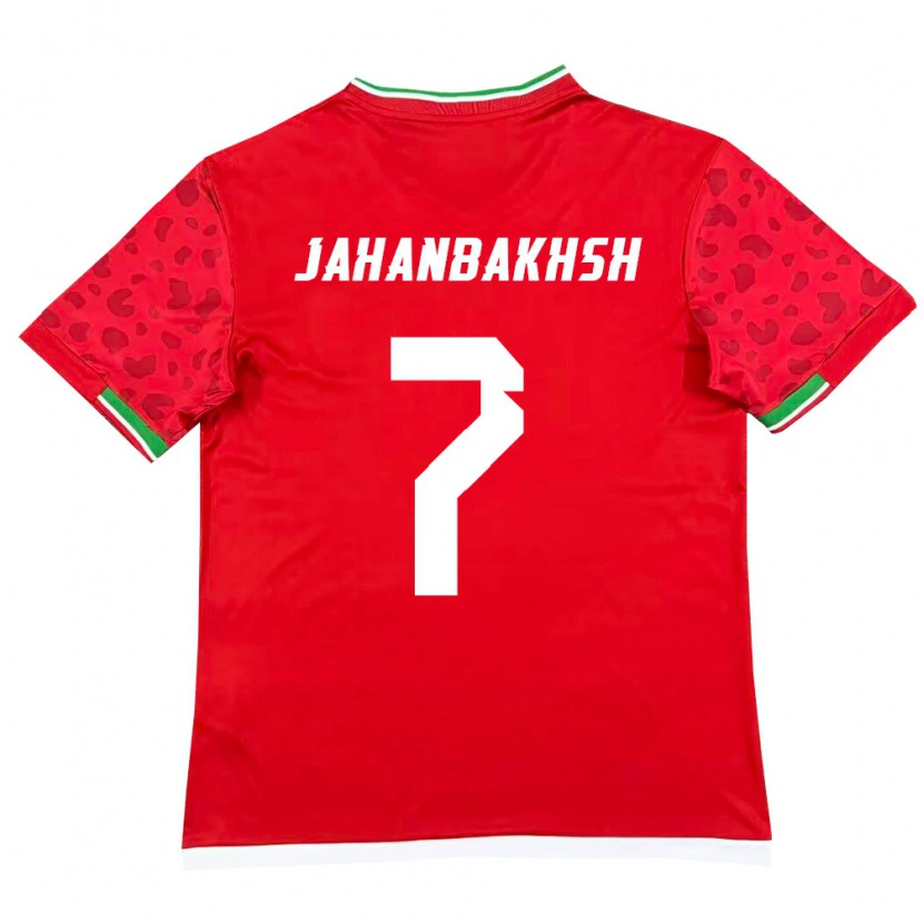 Danxen Dámské Írán Alireza Jahanbakhsh #7 Červená Bílá Daleko Hráčské Dresy 26-28 Dres