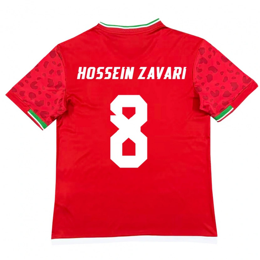 Danxen Dámské Írán Mohammad Hossein Zavari #8 Červená Bílá Daleko Hráčské Dresy 26-28 Dres