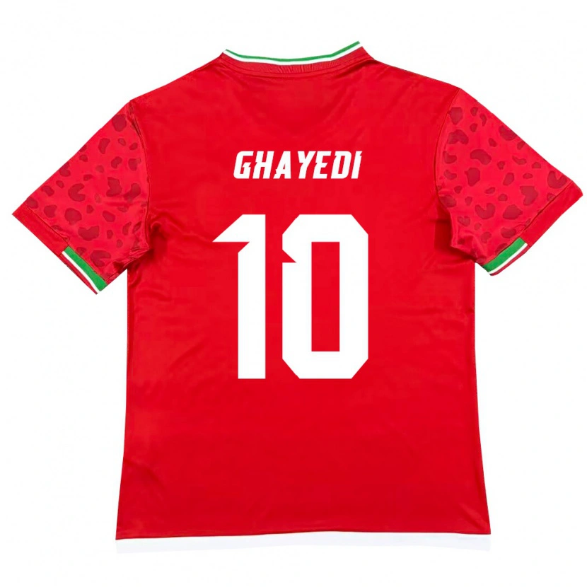 Danxen Dámské Írán Mehdi Ghayedi #10 Červená Bílá Daleko Hráčské Dresy 26-28 Dres