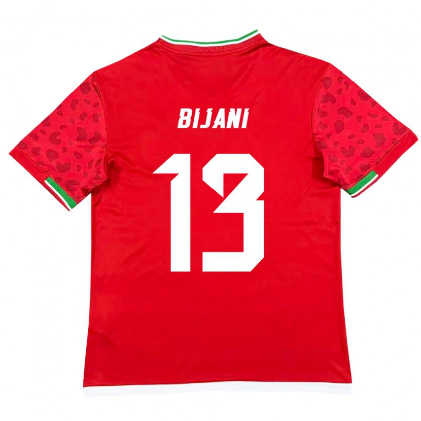 Danxen Dámské Írán Hossein Bijani #13 Červená Bílá Daleko Hráčské Dresy 26-28 Dres