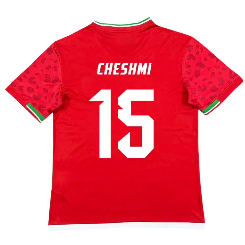 Danxen Dámské Írán Roozbeh Cheshmi #15 Červená Bílá Daleko Hráčské Dresy 26-28 Dres