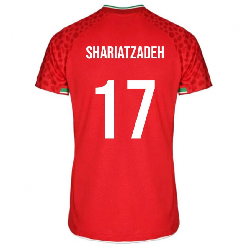Danxen Dámské Írán Ahmad Shariatzadeh #17 Červená Bílá Daleko Hráčské Dresy 26-28 Dres
