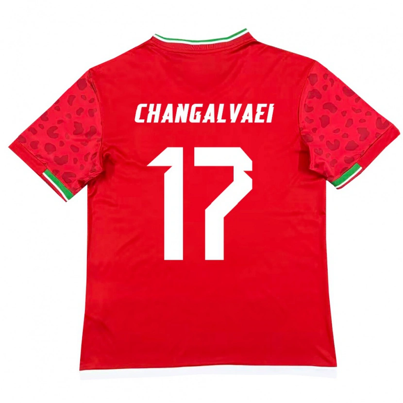 Danxen Dámské Írán Amirreza Changalvaei #17 Červená Bílá Daleko Hráčské Dresy 26-28 Dres