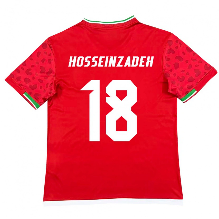 Danxen Dámské Írán Amirhossein Hosseinzadeh #18 Červená Bílá Daleko Hráčské Dresy 26-28 Dres