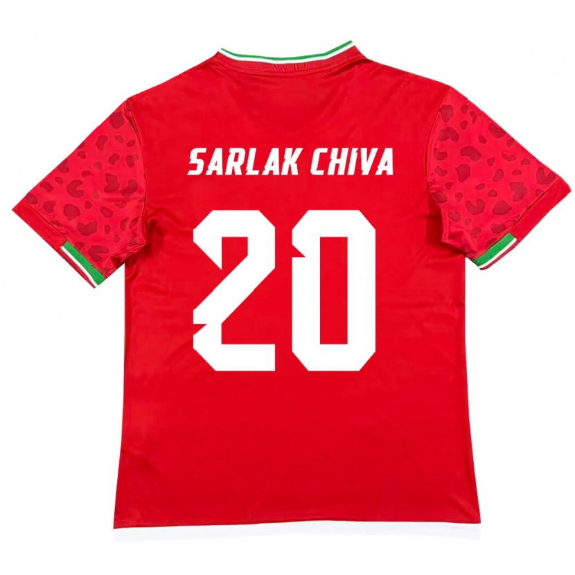 Danxen Dámské Írán Milad Sarlak Chiva #20 Červená Bílá Daleko Hráčské Dresy 26-28 Dres
