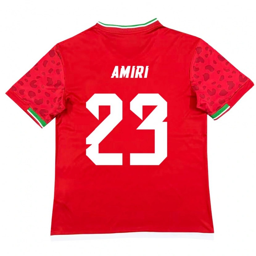 Danxen Dámské Írán Mobin Amiri #23 Červená Bílá Daleko Hráčské Dresy 26-28 Dres