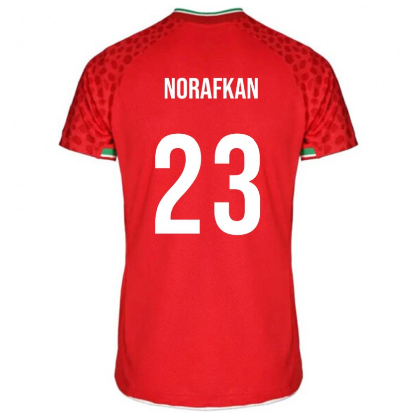 Danxen Dámské Írán Omid Norafkan #23 Červená Bílá Daleko Hráčské Dresy 26-28 Dres