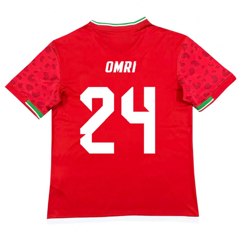 Danxen Dámské Írán Mohammad Omri #24 Červená Bílá Daleko Hráčské Dresy 26-28 Dres