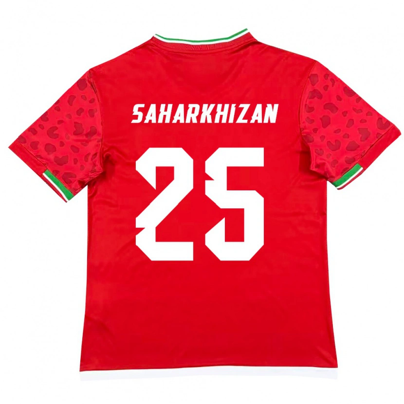 Danxen Dámské Írán Saeid Saharkhizan #25 Červená Bílá Daleko Hráčské Dresy 26-28 Dres