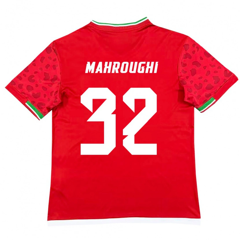 Danxen Dámské Írán Ehsan Mahroughi #32 Červená Bílá Daleko Hráčské Dresy 26-28 Dres
