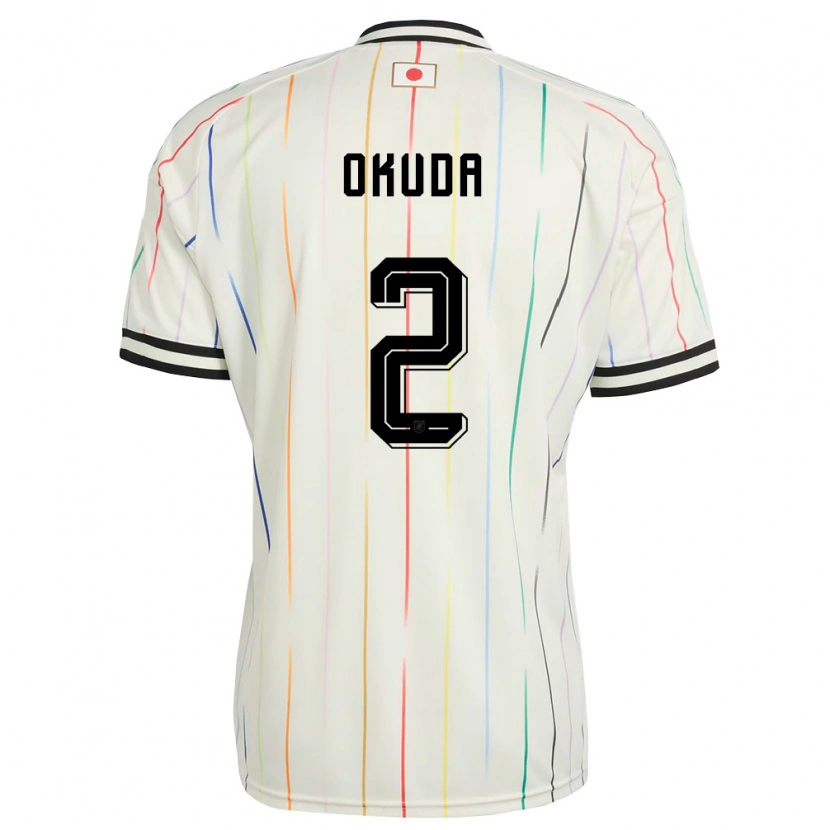 Danxen Dámské Japonsko Hayato Okuda #2 Bílá Černá Daleko Hráčské Dresy 26-28 Dres