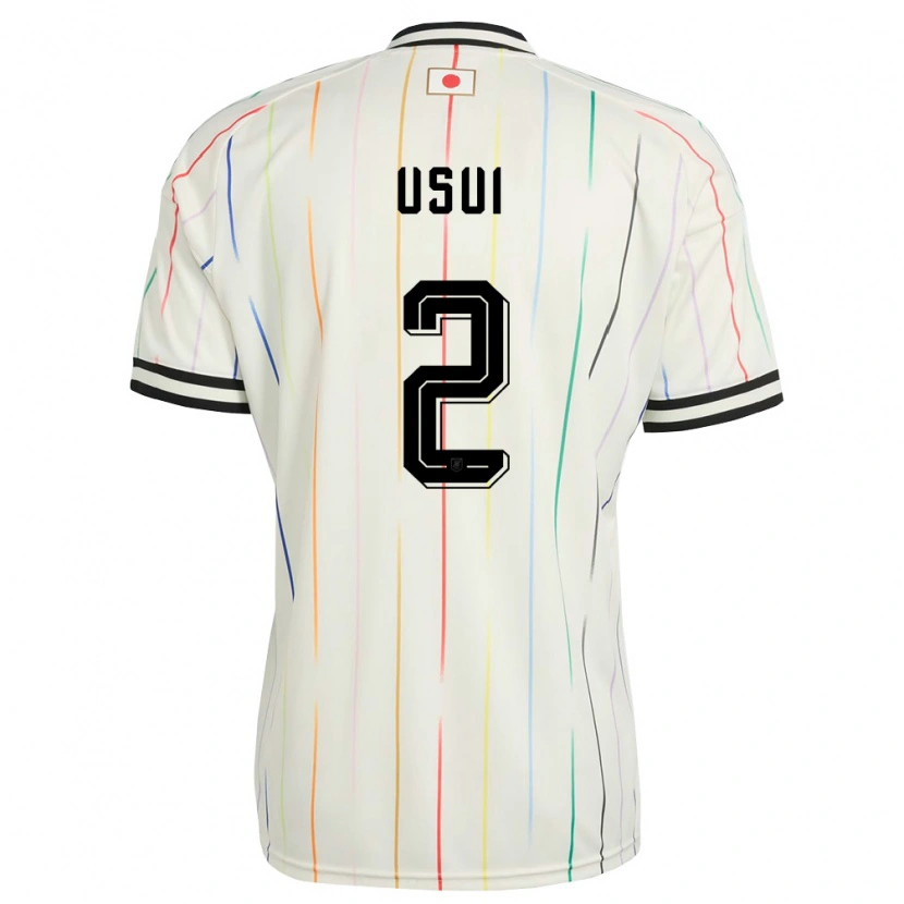 Danxen Dámské Japonsko Tsubasa Usui #2 Bílá Černá Daleko Hráčské Dresy 26-28 Dres