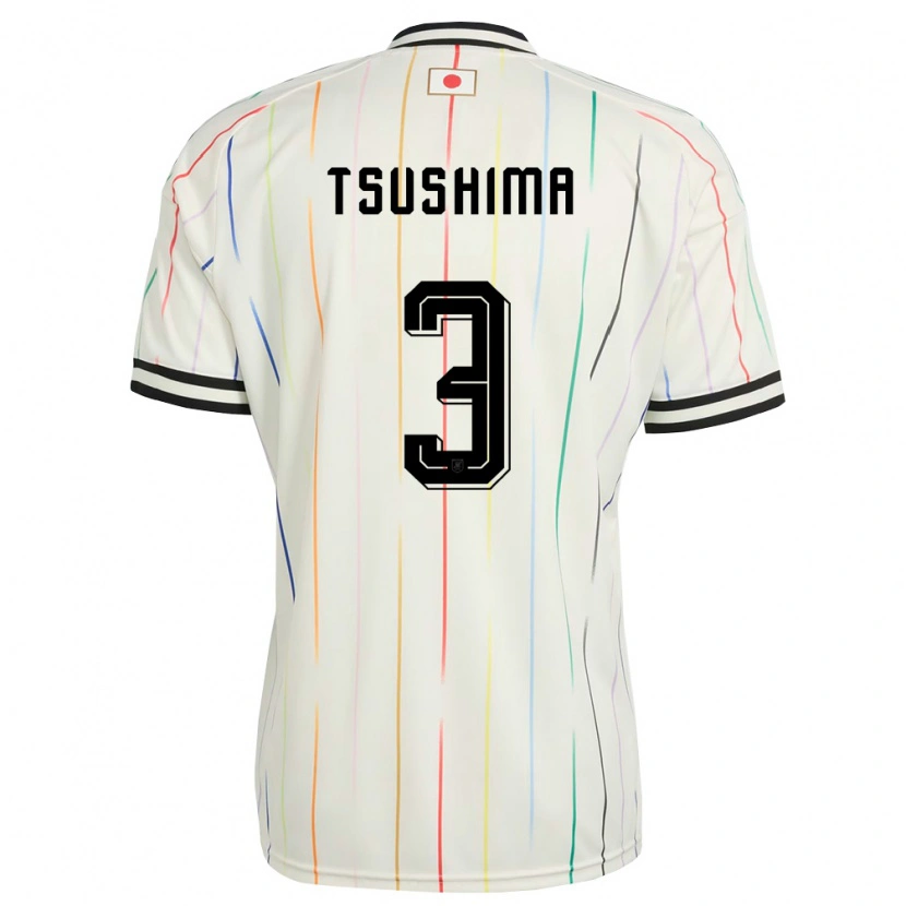 Danxen Dámské Japonsko Haru Tsushima #3 Bílá Černá Daleko Hráčské Dresy 26-28 Dres