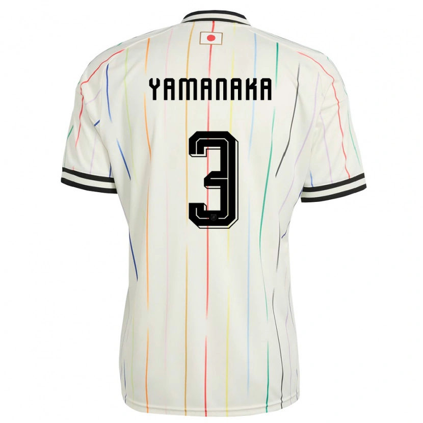 Danxen Dámské Japonsko Yuki Yamanaka #3 Bílá Černá Daleko Hráčské Dresy 26-28 Dres