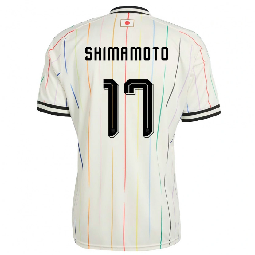 Danxen Dámské Japonsko Yudai Shimamoto #17 Bílá Černá Daleko Hráčské Dresy 26-28 Dres