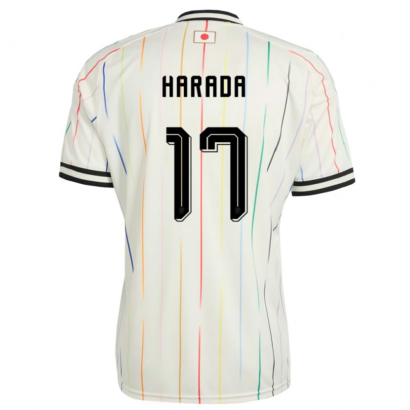 Danxen Dámské Japonsko Soru Harada #17 Bílá Černá Daleko Hráčské Dresy 26-28 Dres