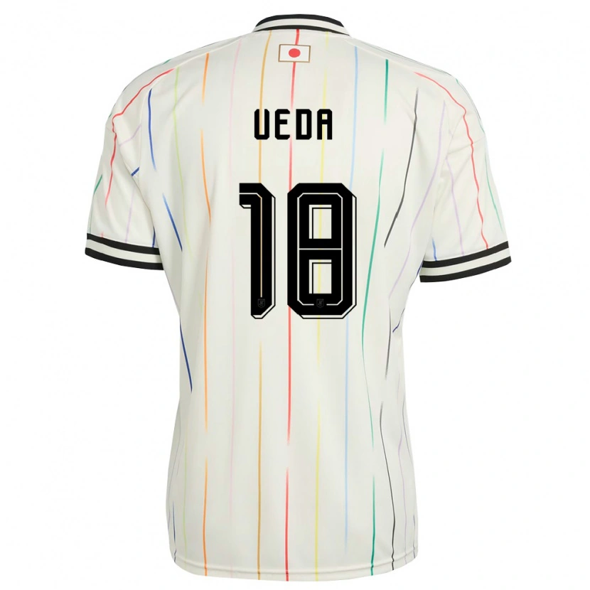 Danxen Dámské Japonsko Ayase Ueda #18 Bílá Černá Daleko Hráčské Dresy 26-28 Dres